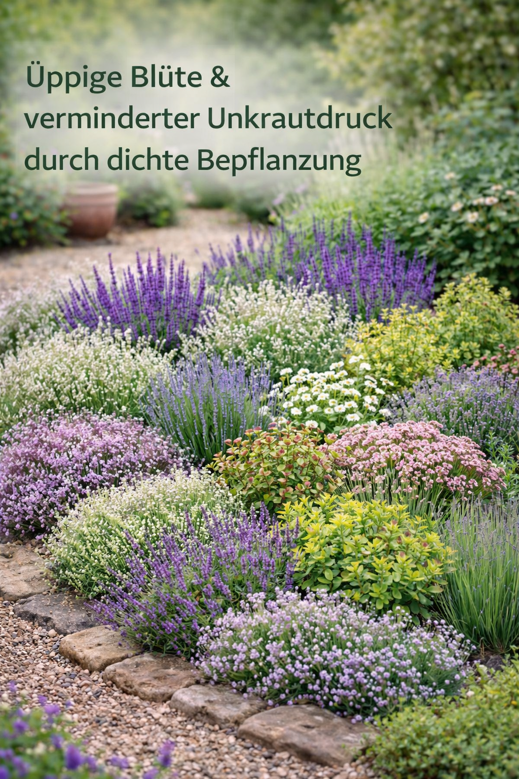 Mediterranes Blütenmeer – Premium Staudenbeet